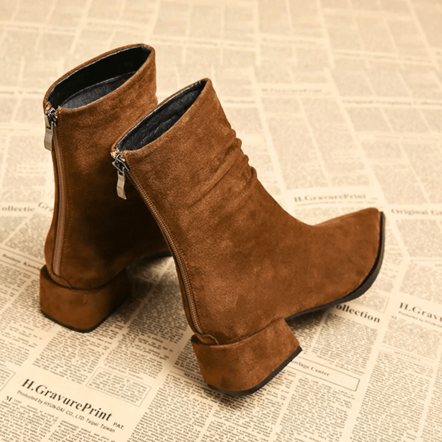 Cora Suede Ankle Boots