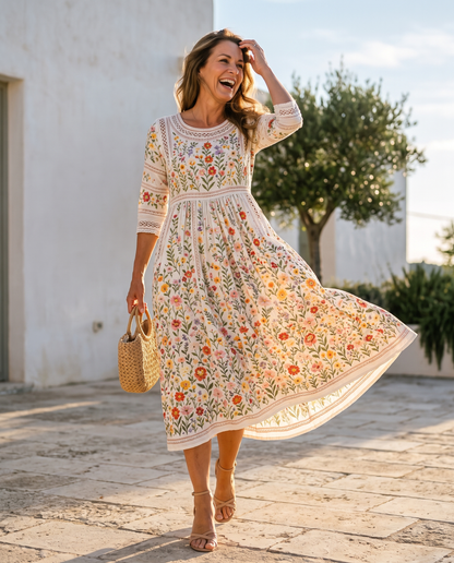 Rosa Floral Midi Dress