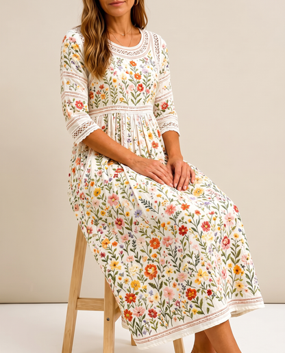 Rosa Floral Midi Dress