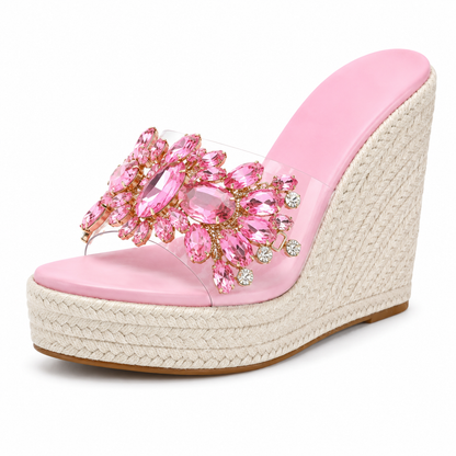 Farrow Crystal Wedge Sandals
