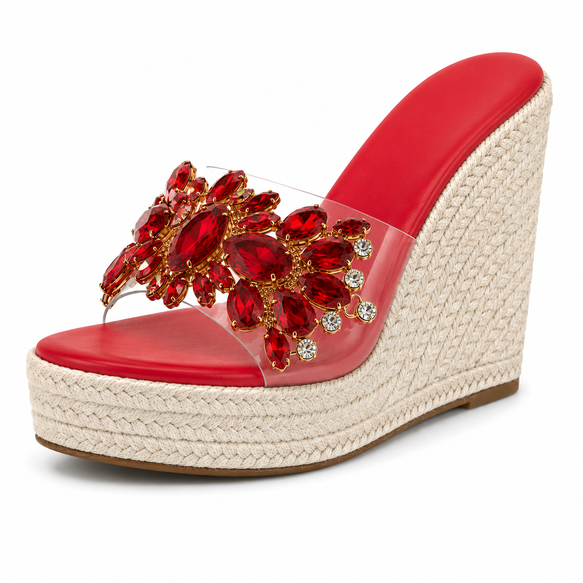 Farrow Crystal Wedge Sandals